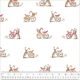 Studio Edit Dream Bike 54327D-3 White by Heather Ross for Windham Fabrics-1/2 Yard