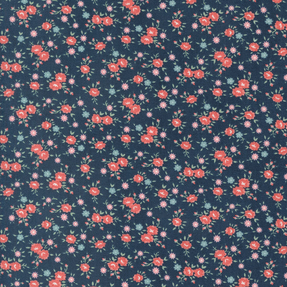PREORDER  Rosemary Cottage Lovely Ditsy Navy 55313 14 by Camille Roskelley - Moda - 1/2 yard