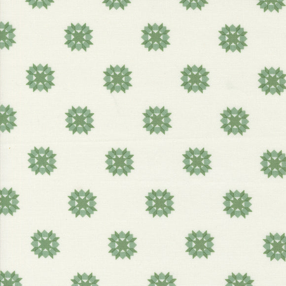PREORDER  Rosemary Cottage Swoon Cream Sage 55315 18 by Camille Roskelley - Moda - 1/2 yard