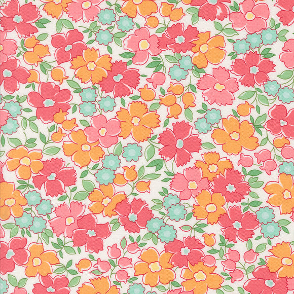 PREORDER Summertime Flower Patch Florals Pastel 55323 21 by Camille Roskelley - Moda