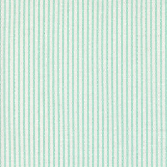 PREORDER Summertime Simple Stripe Stripes Aqua 55324 29 by Camille Roskelley - Moda