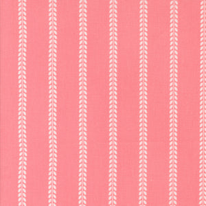 PREORDER Summertime Beach Towel Stripes Blush 55327 14 by Camille Roskelley - Moda