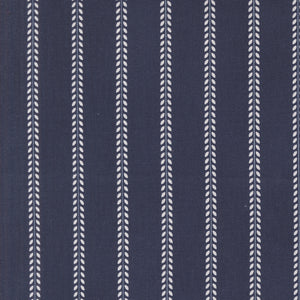 PREORDER Summertime Beach Towel Stripes Navy 55327 20 by Camille Roskelley - Moda