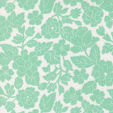 PREORDER Bloomsberry London Damask White Aqua 55351 11 by Camille Roskelley- Moda 1/2 Yard
