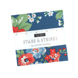 PREORDER Stars & Stripes Charm Pack 55360PP by Camille Roskelley- Moda