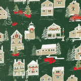 PREORDER Nantucket Noel Stroll Evergreen 55370 14 by Camille Roskelley- Moda -1/2 Yard