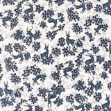 PREORDER Nantucket Noel Reindeer Christmas- Navy 55372 27  by Camille Roskelley- Moda -1/2 Yard