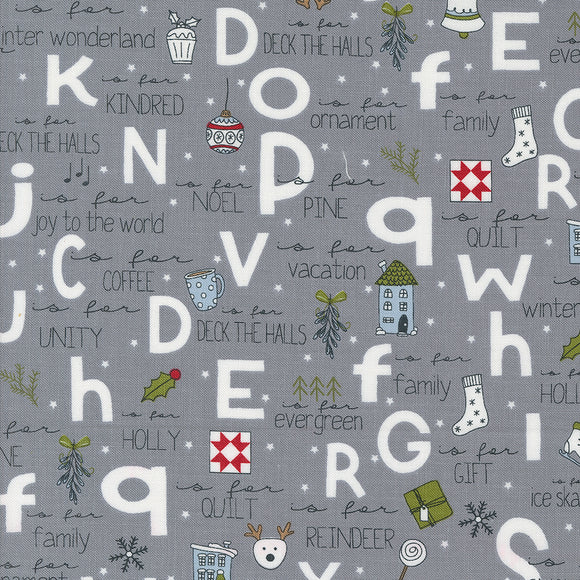 On Dasher A To Z Stormy 55660 25 by Sweetwater - Moda- 1/2 Yard