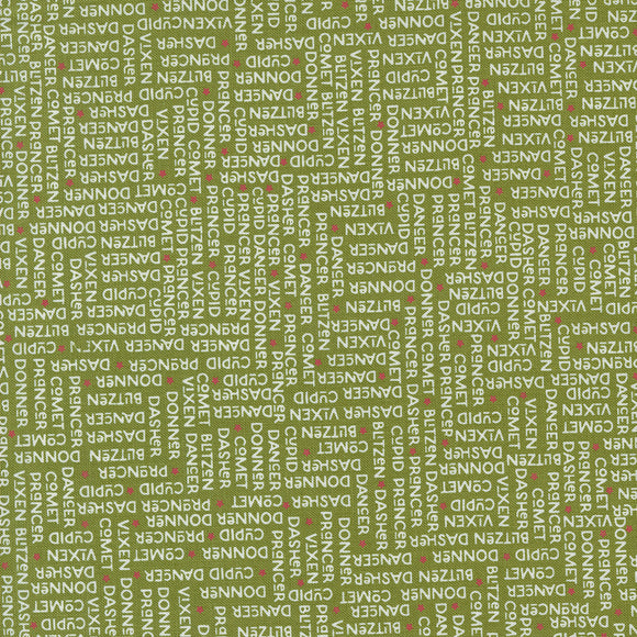 On Dasher The Herd Pine 55663 13 by Sweetwater - Moda- 1/2 Yard