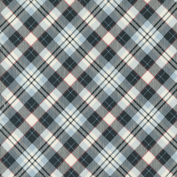 On Dasher Plaid Frost 55664 24 by Sweetwater - Moda- 1/2 Yard