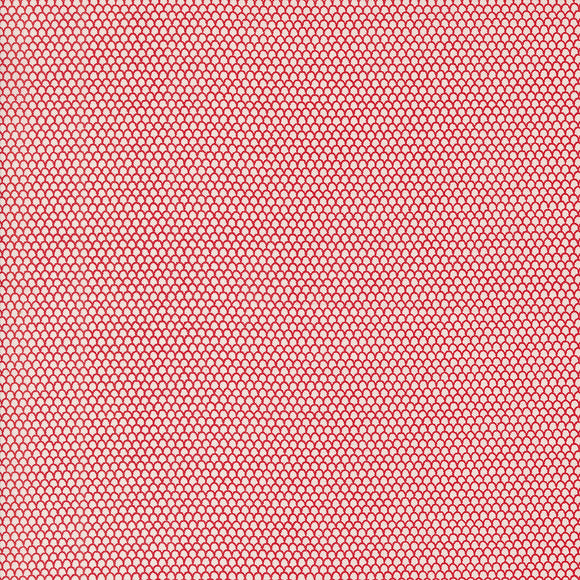 On Dasher Mini Slopes Vanilla Red 55667 11 by Sweetwater - Moda- 1/2 Yard