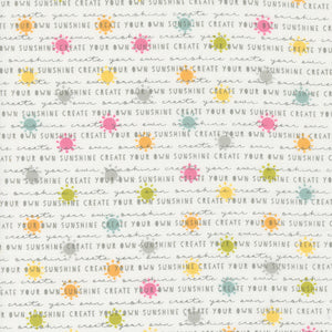 Shine Sunshine Text Cloud 55671 11 by Sweetwater - Moda- 1/2 Yard