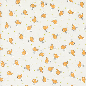 Shine Little Birdie Cloud Orangesicle 55674 15 by Sweetwater - Moda- 1/2 Yard