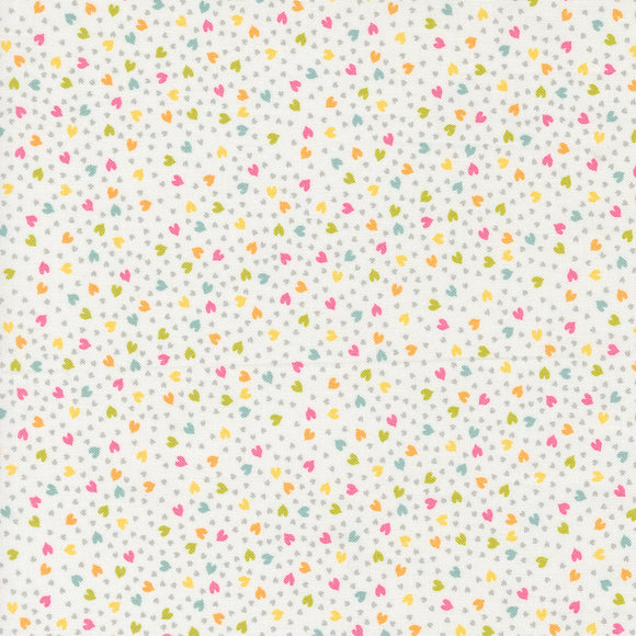 Shine Love Hearts Cloud 55675 11 by Sweetwater - Moda- 1/2 Yard