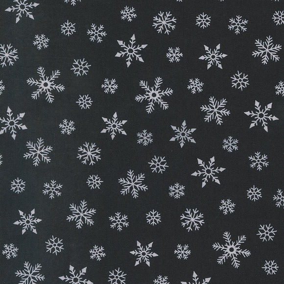 Holidays At Home Snowflakes All Over Charcoal Black 56077 13 by Deb Strain - Moda