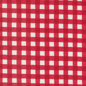 Holidays At Home Farmhouse Gingham Berry Red 56078 15 by Deb Strain - Moda