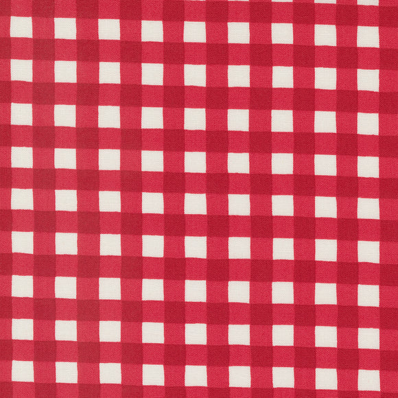 Holidays At Home Farmhouse Gingham Berry Red 56078 15 by Deb Strain - Moda