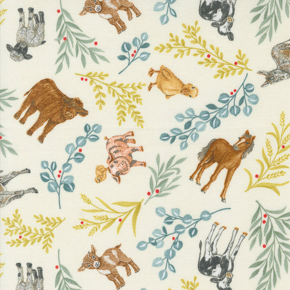 Willows Farm Farm Animals Cloud 56101 11 by Deb Strain- 1/2 Yard