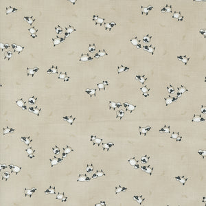 Willows Farm Sheep in the Pasture Mushroom 56105 12 by Deb Strain- 1/2 Yard