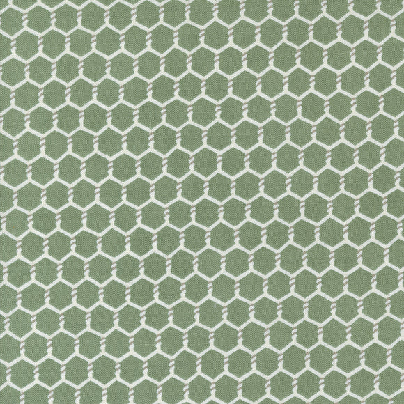 Willows Farm Chickenwire Sage 56106 29 by Deb Strain- 1/2 Yard