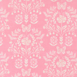 Kindness Damask Rose Pink 56152 27 by Deb Strain- 1/2 Yard