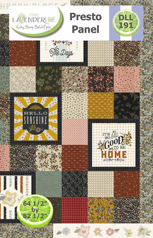 Presto Panel Quilt Kit using Dawn on the Prairie Fabric Collection- by Fancy That Design House- Moda-