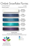 Ombre Snowflake Flurries Pattern by V & Co from Moda - 57"x 71"