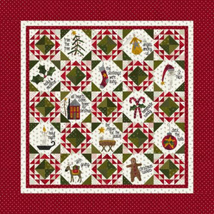 Joyful Gatherings Quilt Kit-  KIT49210 by Primitive Gatherings- Moda- 64" X 64"