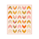 Quilty Arrow Quilt Kit using Flowerland by Ruby Star Society - Moda - 63" X 75"