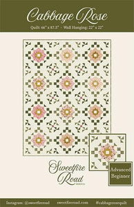 Cabbage Rose Quilt Kit using Evermore by Sweetfire Road - 66" X 87"