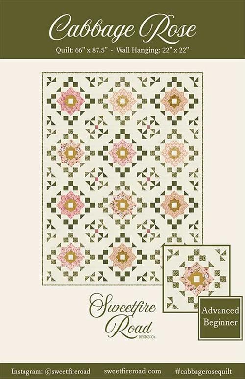 Cabbage Rose Quilt Kit using Evermore by Sweetfire Road - 66