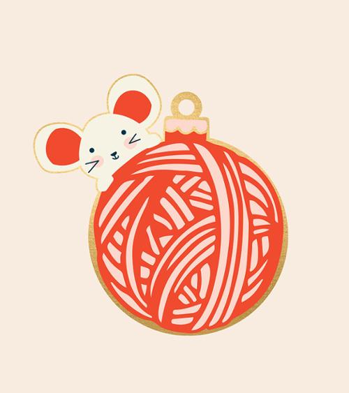 Ornament Mouse RS 7062 By Sarah Watts - Ruby Star