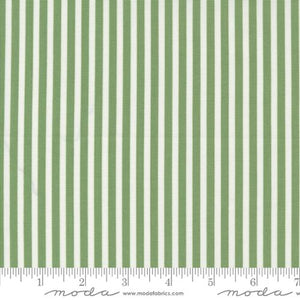 PREORDER  Shoreline Simple Stripe Green 55305 15 by Camille Roskelley - Moda - 1/2 yard