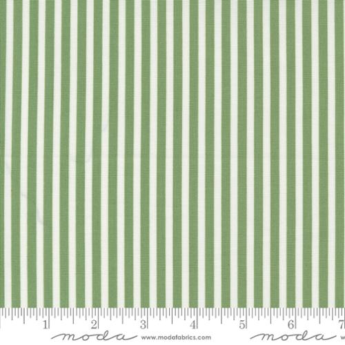 Shoreline Simple Stripe Green 55305 15 by Camille Roskelley - Moda - 1/2 yard