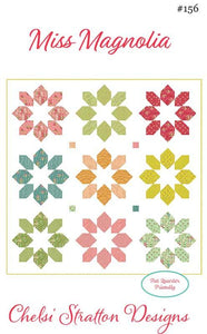 Miss Magnolia Pattern by  Chelsi Stratton- Moda- 81" X 81"