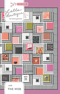 The Web Quilt Kit in Hey Boo fabrics by Lella Boutique - Moda - 71 1/2" x 82"