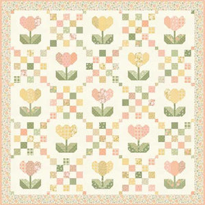 Petal Patches Quilt Kit in Flower Girl by Heather Briggs -62 x 62"