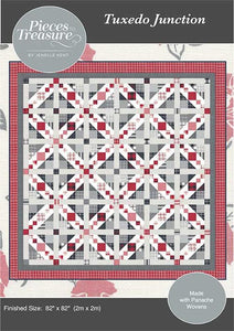 PREORDER Tuxedo Junction Quilt Kit by Pieces To Treasure- Moda- 82" X 82"
