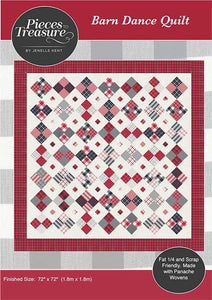 PREORDER Barn Dance Quilt Kit by Pieces To Treasure- Moda- 78" X 78"