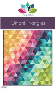 Ombre' Triangles Quilt Kit- 50" X 55"