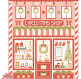 PREORDER Christmas Shop BOM using December Darling by Heather Briggs- Moda- 76 X 82"