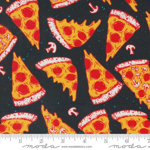 Snack Shack Mystic Pizza Midnight Snack 11943 22 by Crystal Manning- Moda- 1/2 Yard