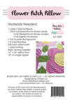 Flower Patch Pillow Pattern SLF 2203 By Sew Lux Fabric-12 X 24"