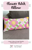 Flower Patch Pillow Pattern SLF 2203 By Sew Lux Fabric-12 X 24"