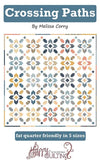 Crossing Paths Pattern G HQ 133 Mellissa Corey of Happy Quilting- Moda-82 X 101"