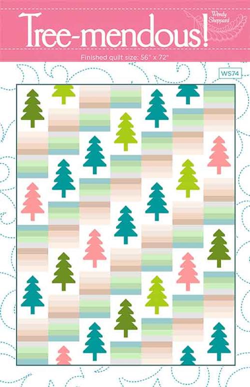 Tree-mendous! Pattern G WS 74 by Wendy Sheppard 53 X 72