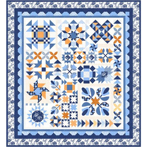 PREORDER Halloween Figs Quilt Kit using Denim and Daisies  by Fig Tree and Co- Moda-66" X 72""