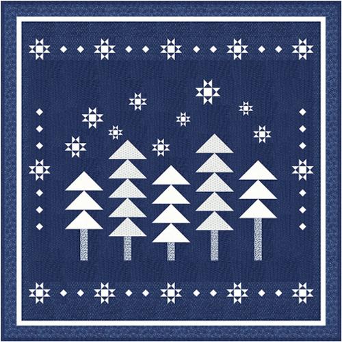 PREORDER Winter In The Woods Quilt Kit using Denim and Daisies  by Fig Tree and Co- Moda-69