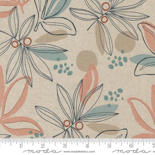 Melrose Palm Mochi Linen Angel 33780 11L By Studio M- Moda- 1/2 Yard