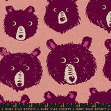 Teddy And The Bears Canvas Peach Fizz RS2110 13L by Sarah Watts for Ruby Star Society- Moda- 1/2 yard